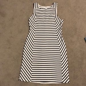 Black and white stripe dress